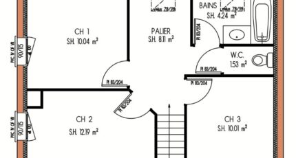 Avant-projet LA FLECHE - 92 m2 - 3 Chambres 3755-3498modele920141205Mnco6.jpeg - Maine Construction