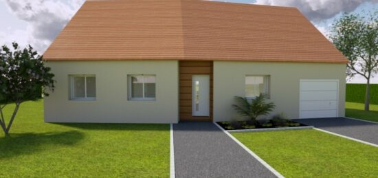 Plan de maison Surface terrain 88 m2 - 5 pièces - 3  chambres -  avec garage 