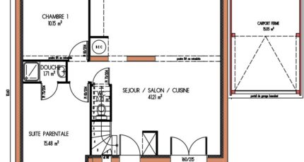 Avant-projet ROUILLON - 107m2 - 4 chambres 3765-3498modele820141205gNmGH.jpeg - Maine Construction