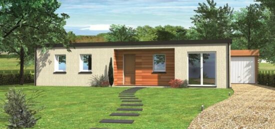 Plan de maison Surface terrain 103 m2 - 6 pièces - 5  chambres -  sans garage 