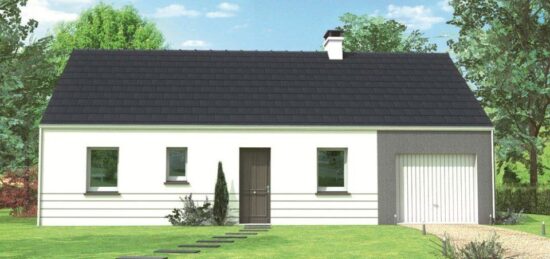 Plan de maison Surface terrain 76 m2 - 4 pièces - 3  chambres -  sans garage 