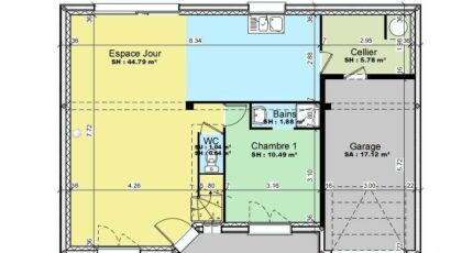 AVANT PROJET YVRE - Etage 100 m² - 4ch 3782-3498modele820141127RG8f6.jpeg - Maine Construction