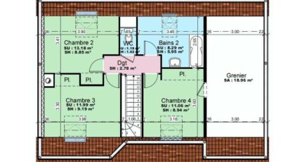 AVANT PROJET YVRE - Etage 100 m² - 4ch 3782-3498modele920141127QT5tG.jpeg - Maine Construction