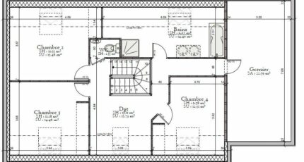 AVANT PROJET L'ARCHE - 127 m² - 4 chambres 3777-3498modele9201411272GWwv.jpeg - Maine Construction