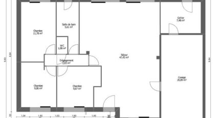 AVANT PROJET NEUVILLE - 3 chambres - plain-pied 3990-3498modele620150128XlpyI.jpeg - Maine Construction