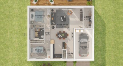 Plain-pied GI 2 ch Design 31082-4586modele720210611ZoeHi.jpeg - Maine Construction