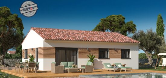 Plan de maison Surface terrain 75 m2 - 4 pièces - 3  chambres -  sans garage 
