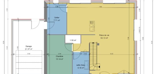 Maison neuve à , Sarthe