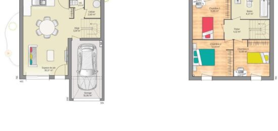 Maison neuve à , Sarthe