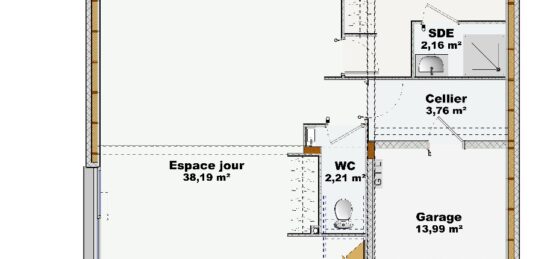 Maison neuve à , Sarthe